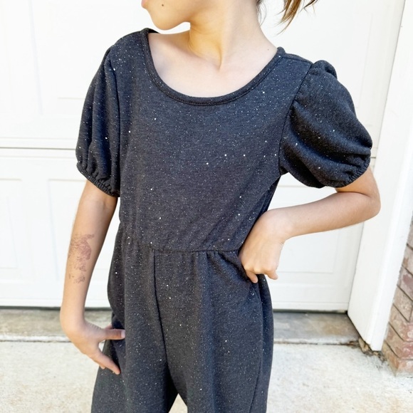 Old Navy Girls Sparkle Grey Jumpsuit  6/7 - Picture 3 of 7